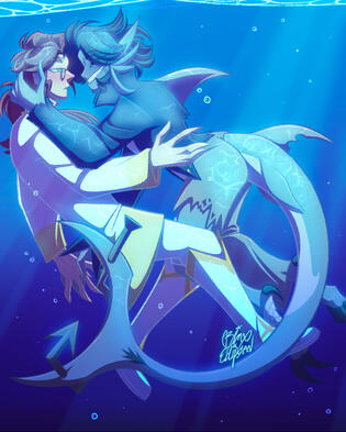 Two Full Body Commission (Characters Belong to Césaria on Instagram)