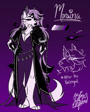 Reference Sheets of Moraina and Mirage (Characters Belong to Me)