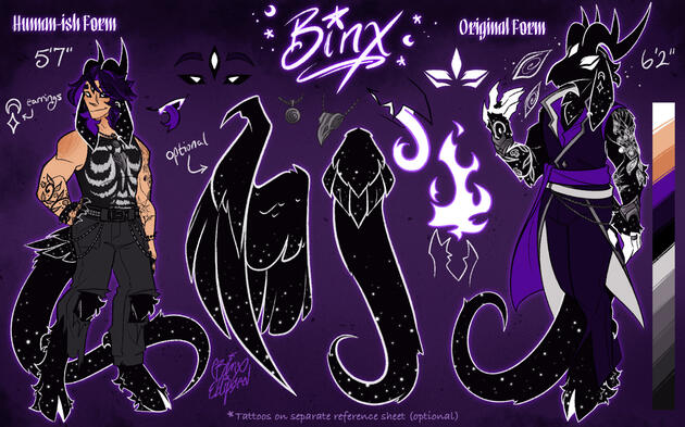 Binx Reference Sheet (Character Belongs to Me)